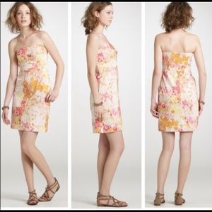 JCREW Sunshine Peony Coccinelle Sleeveless Dress